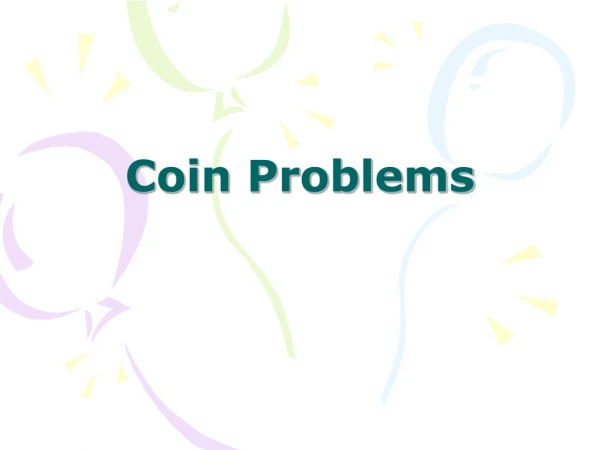 Coin Problems