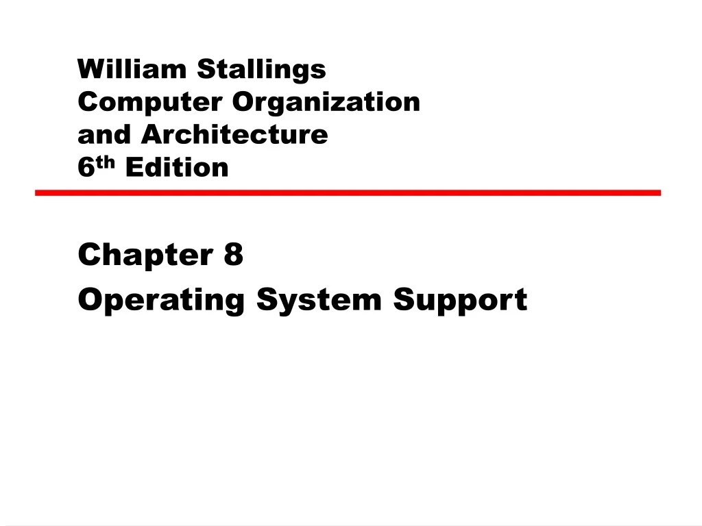 william stallings computer organization and architecture 6 th edition