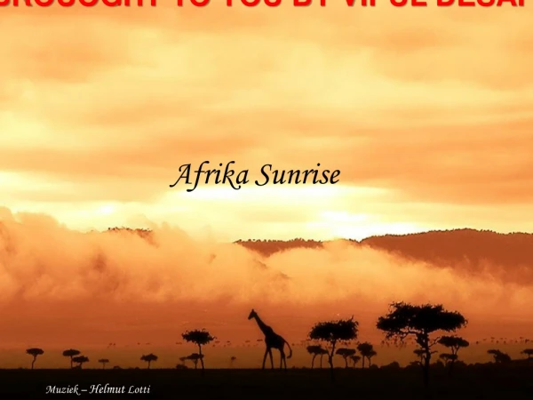 Afrika Sunrise