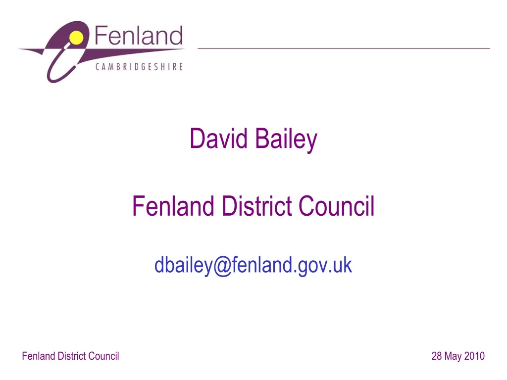 david bailey fenland district council