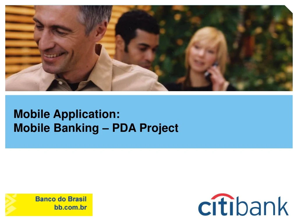 mobile application mobile banking pda project