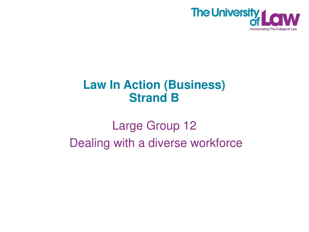 law in action business strand b