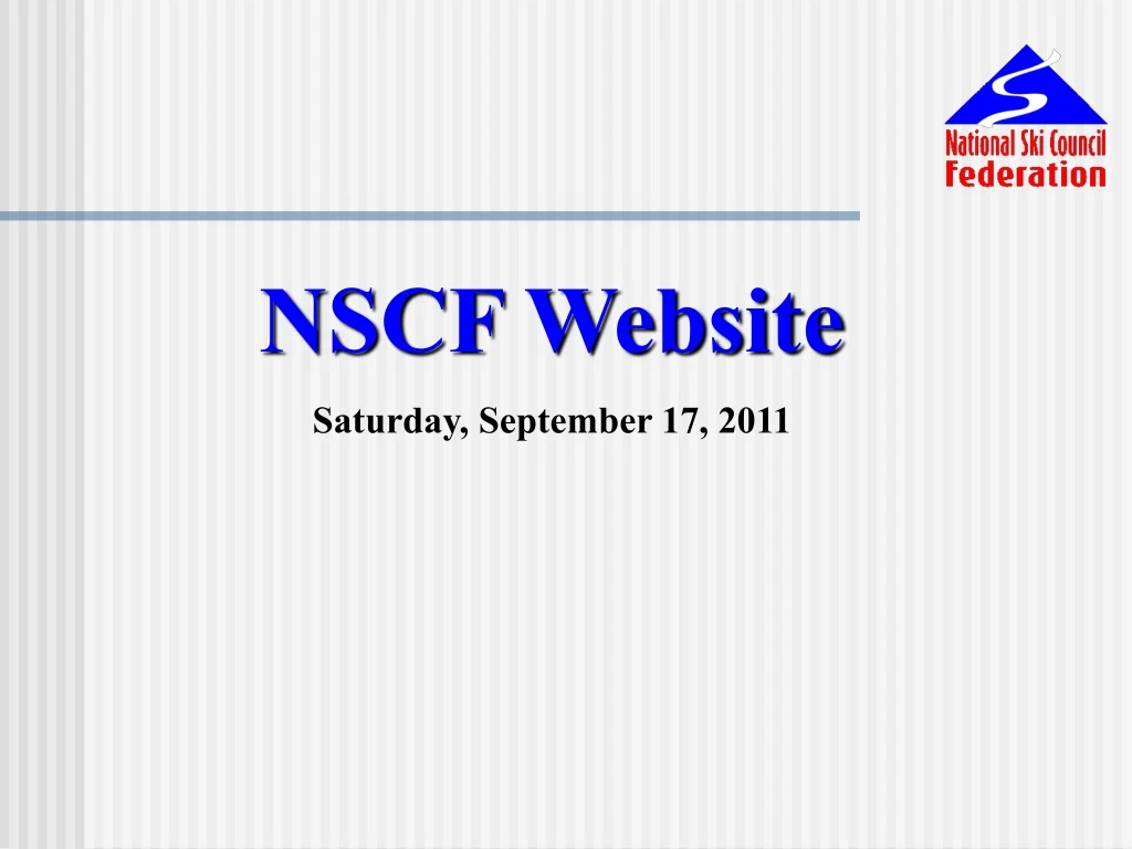 nscf website saturday september 17 2011
