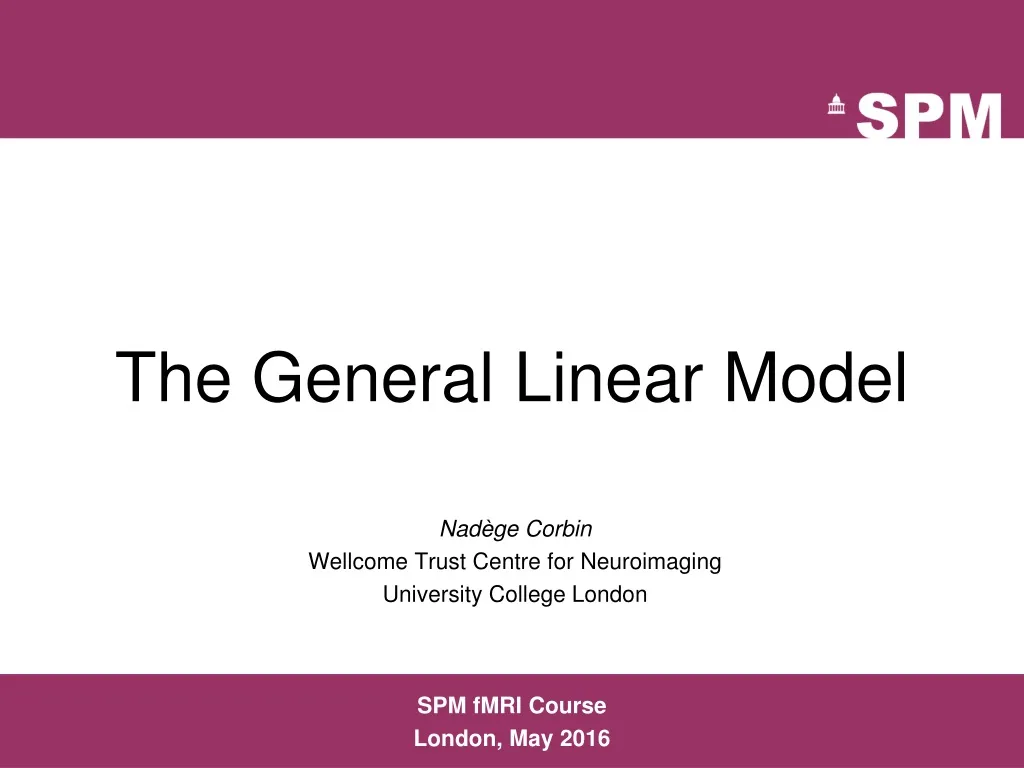 the general linear model