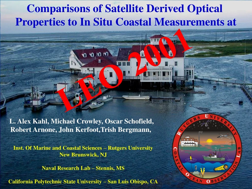 comparisons of satellite derived optical