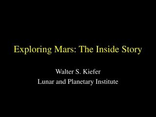 Exploring Mars: The Inside Story - slide 1