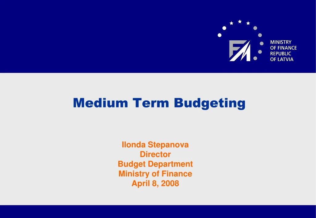 medium term budgeting