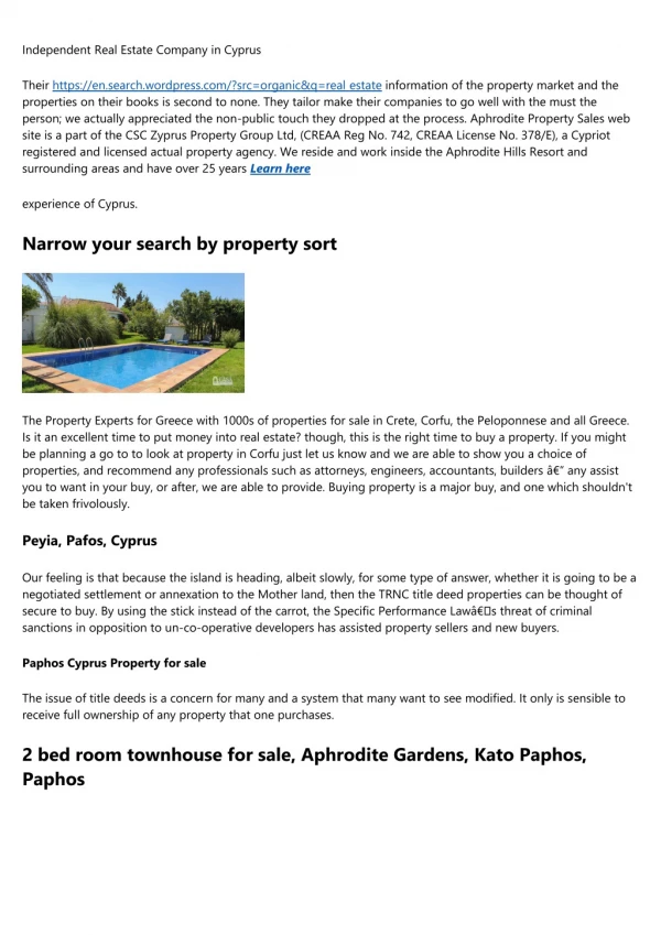 cyprus property troodos - 8000 Properties