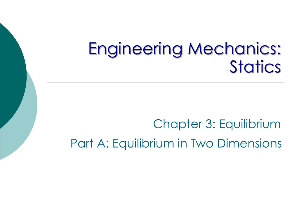 engineering mechanics statics