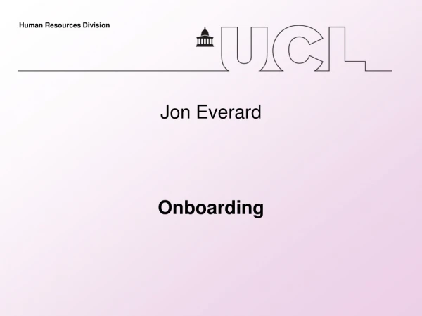 Jon Everard Onboarding