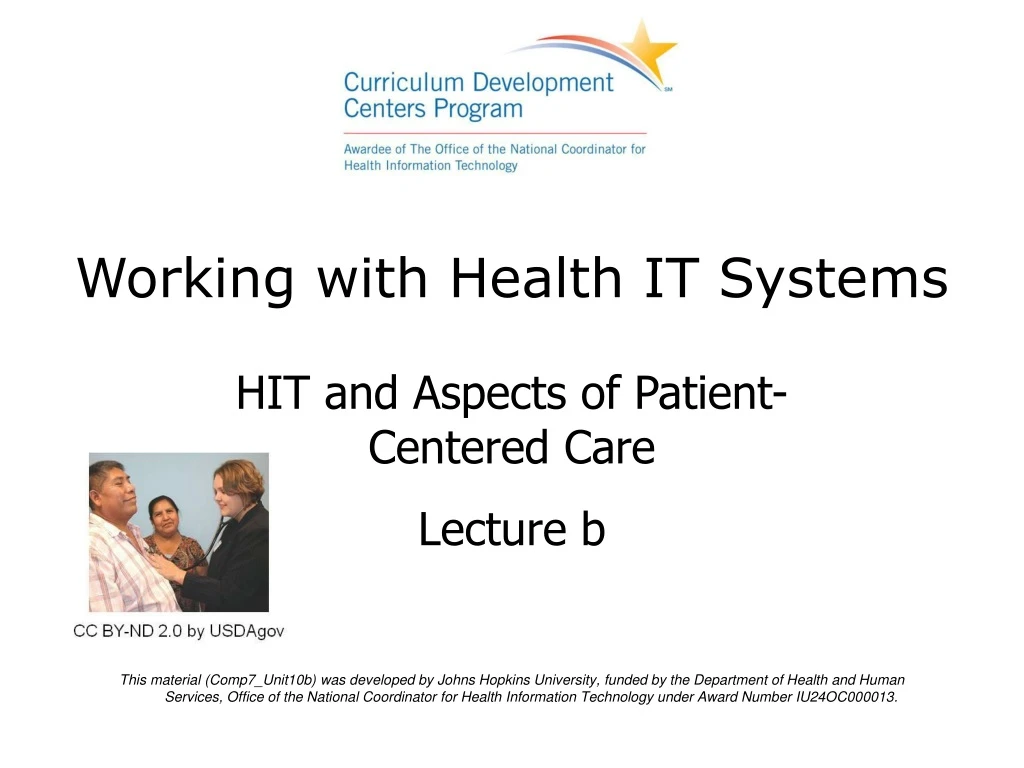 working with health it systems