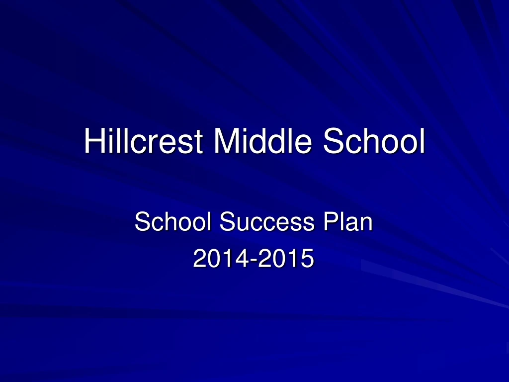 hillcrest middle school