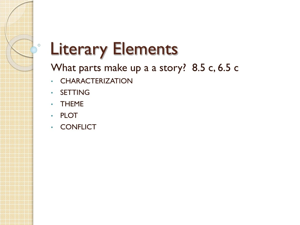 literary elements