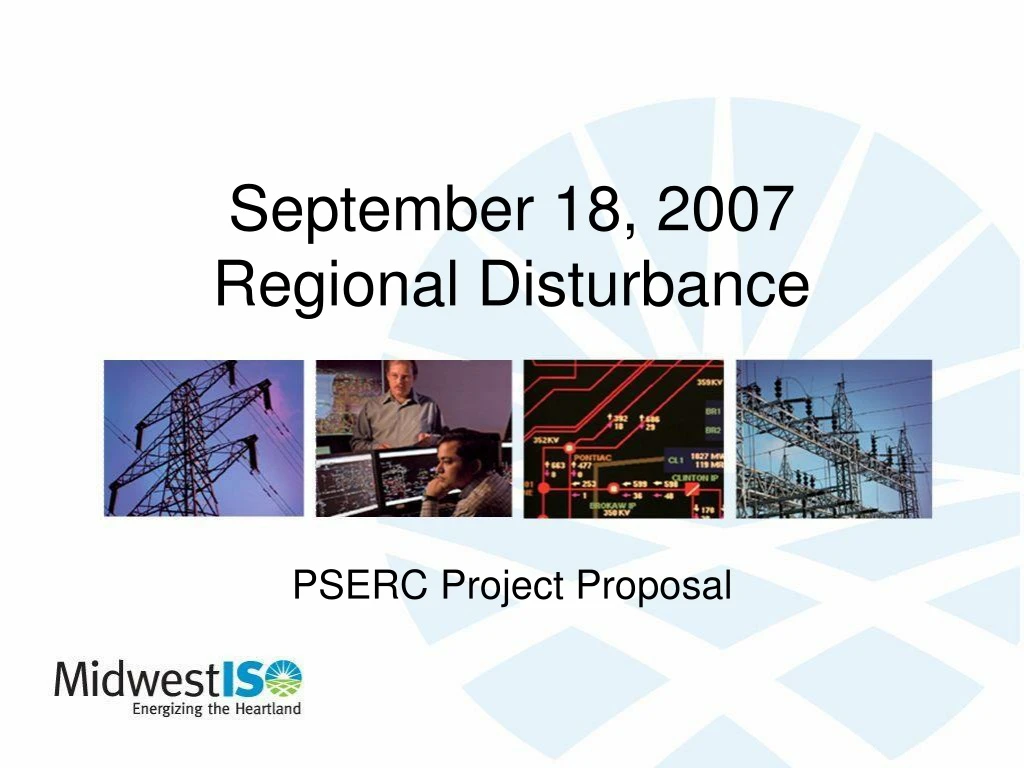 september 18 2007 regional disturbance