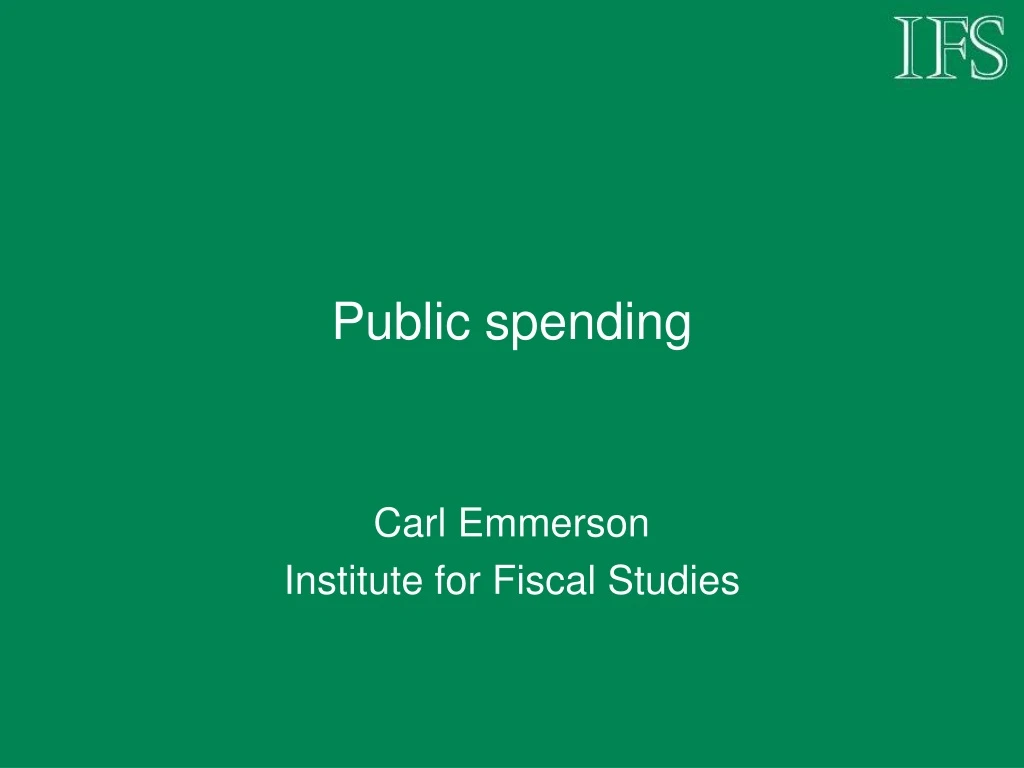 public spending