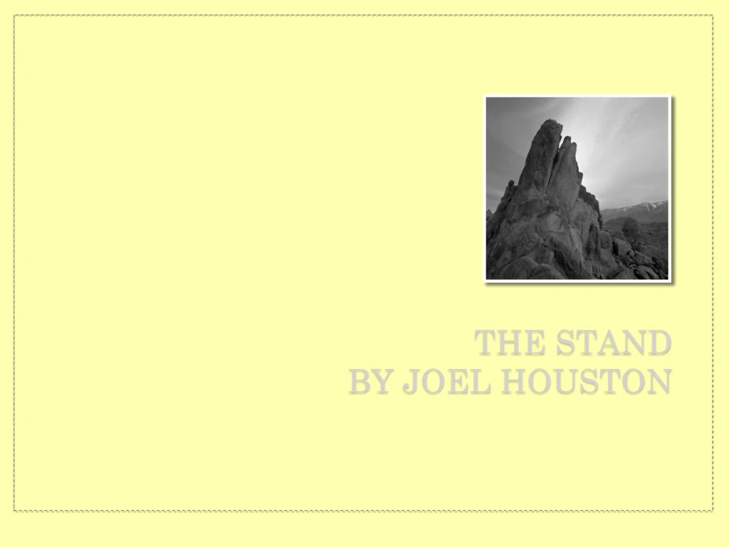 the stand by joel houston