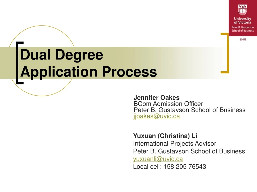 dual degree application process