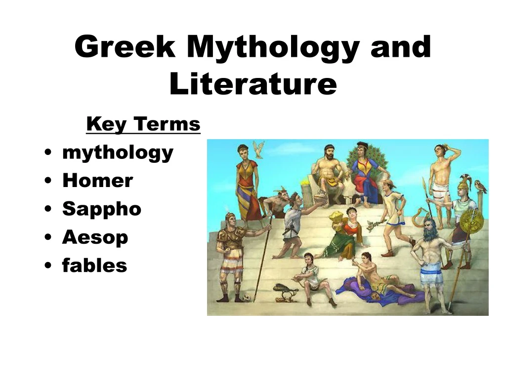 greek mythology and literature