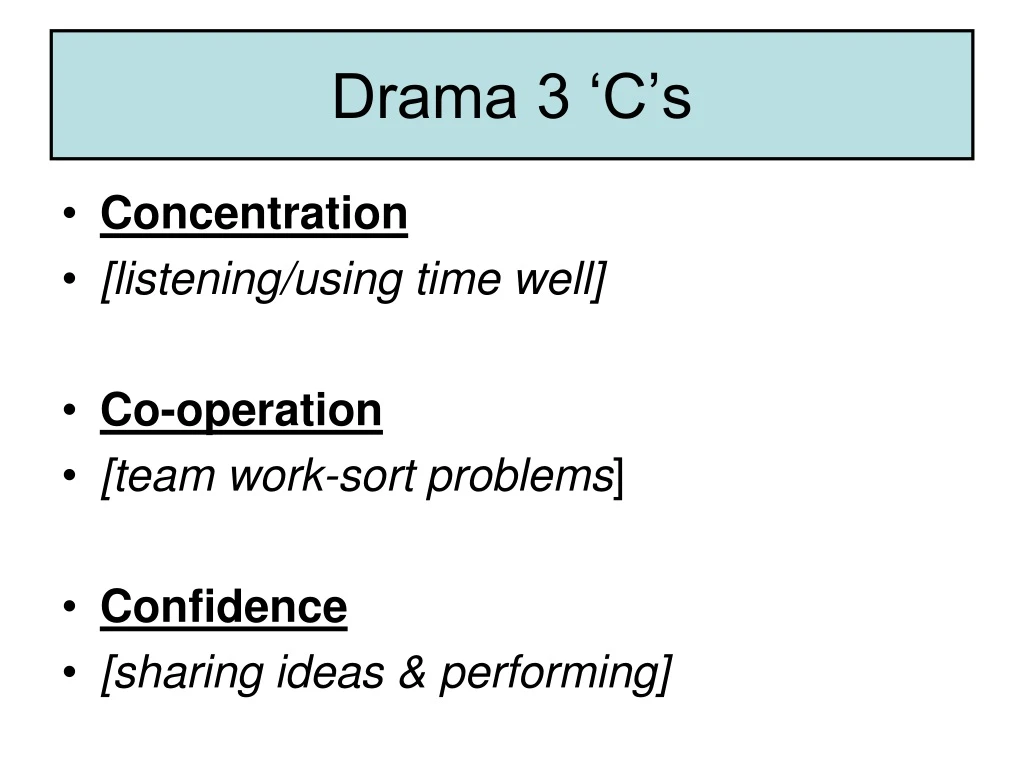 drama 3 c s