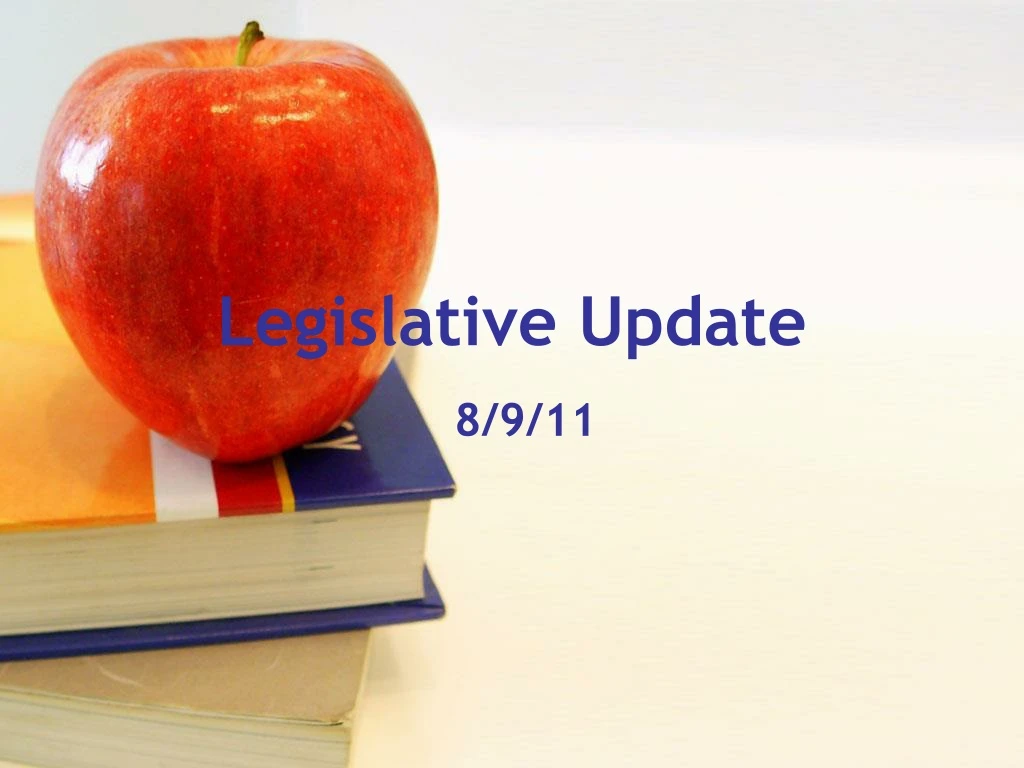 legislative update