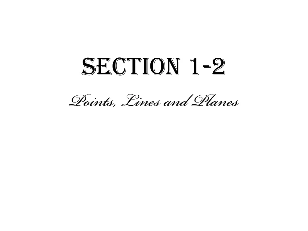 section 1 2
