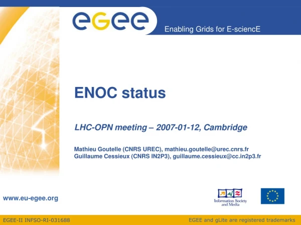 ENOC status