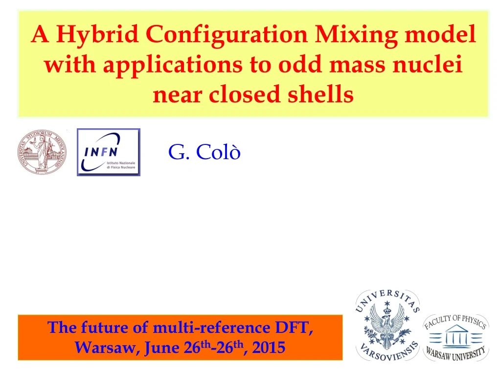 a hybrid configuration mixing model with applications to odd mass nuclei near closed shells