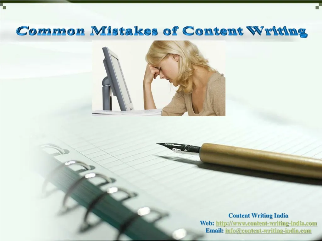 common mistakes of content writing