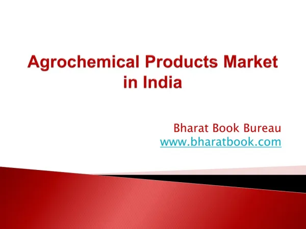 Agrochemical Products Market in India