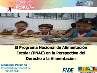 El Programa Nacional de Alimentaci n Escolar PNAE en la Perspectiva del Derecho a la Alimentaci n