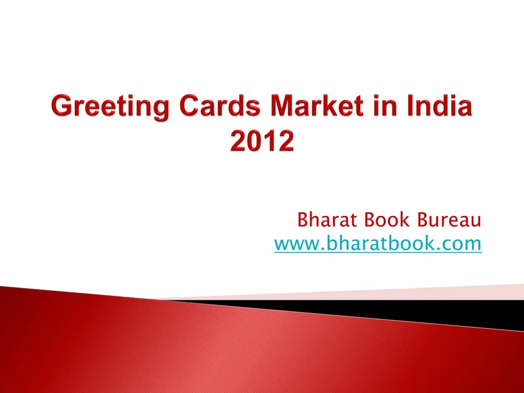 greeting cards market in india 2012