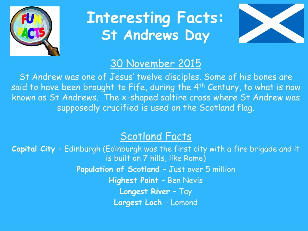 interesting facts st andrews day