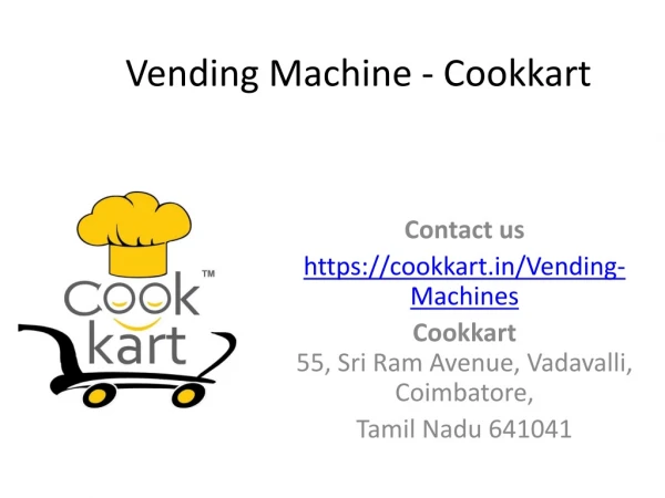 Buy Vending Machine at Cookkart