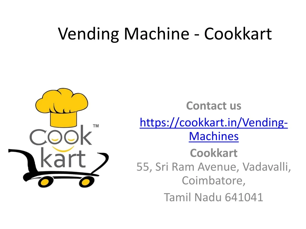 vending machine cookkart