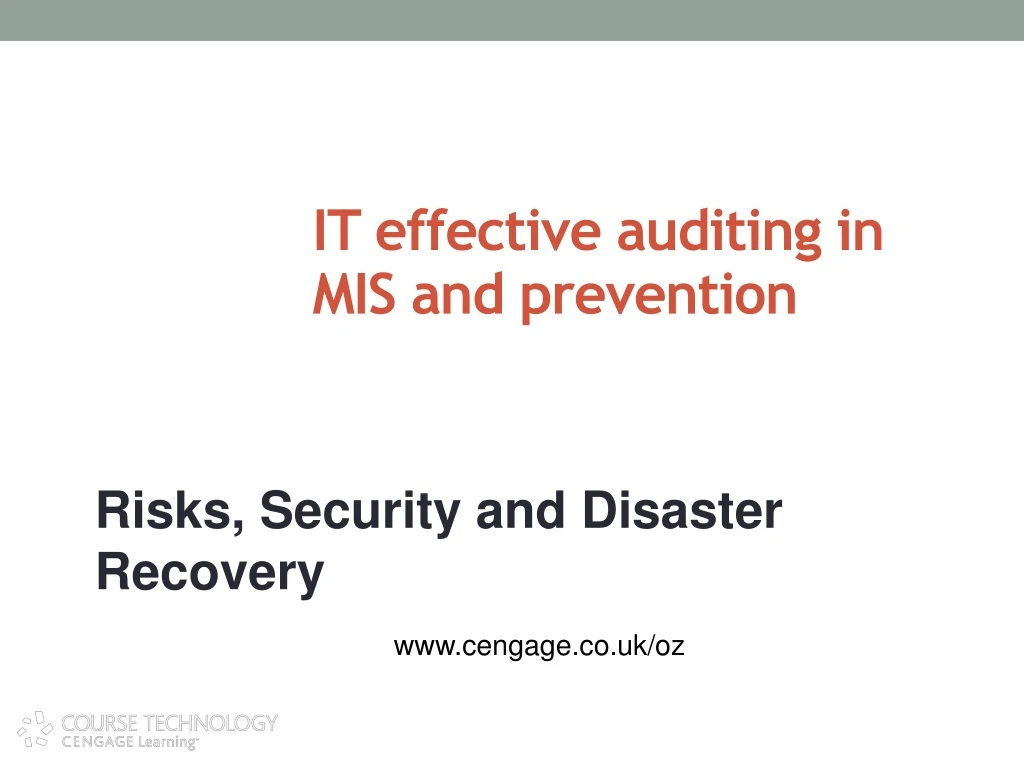it effective auditing in mis and prevention