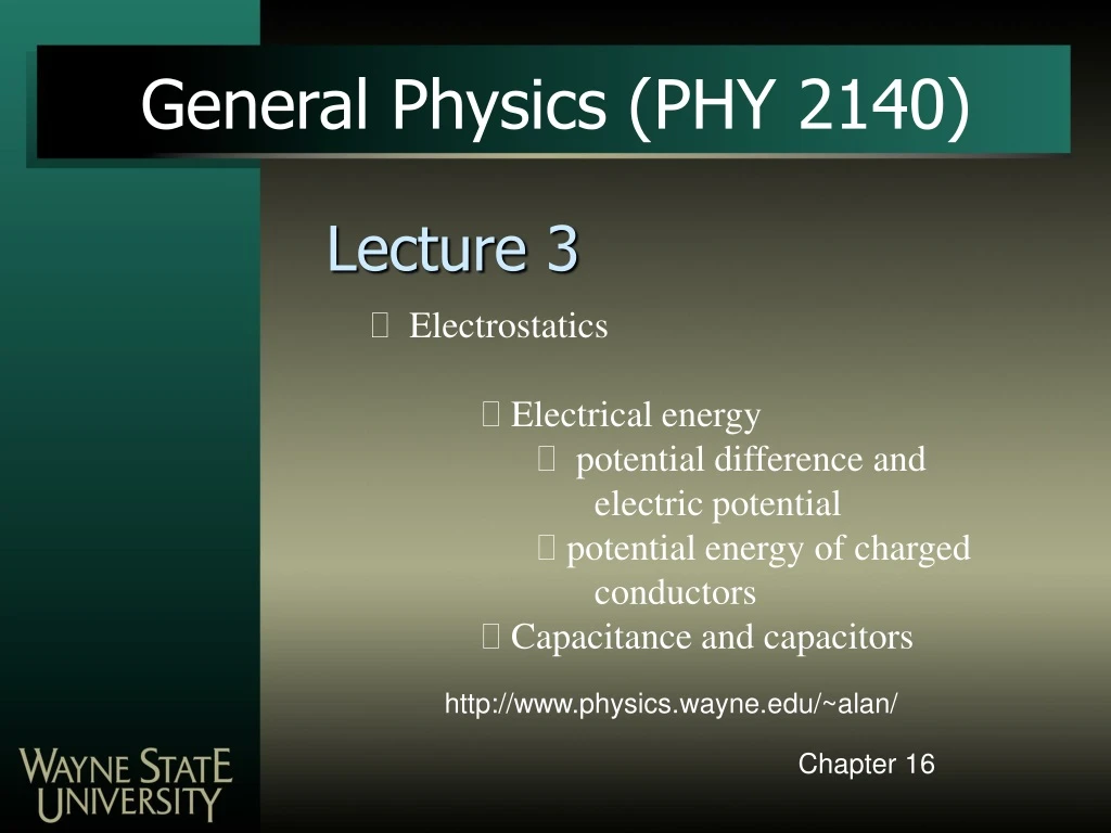 general physics phy 2140