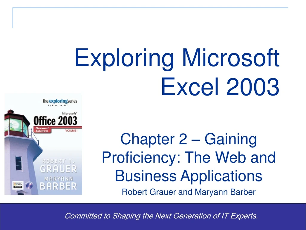 exploring microsoft excel 2003