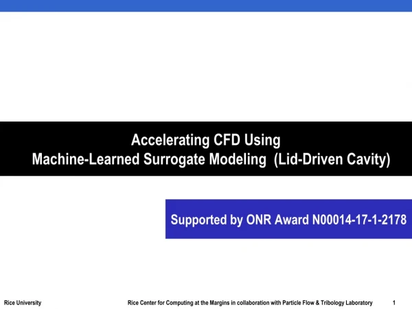 Accelerating CFD Using Machine-Learned Surrogate Modeling (Lid-Driven Cavity)