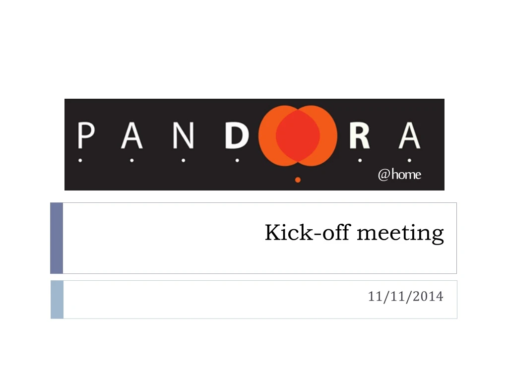kick off meeting