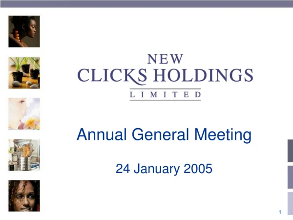 Annual General Meeting 24 January 2005