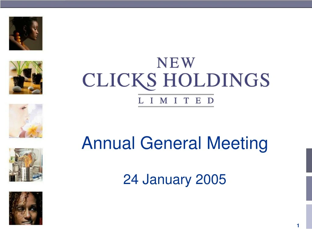 annual general meeting 24 january 2005