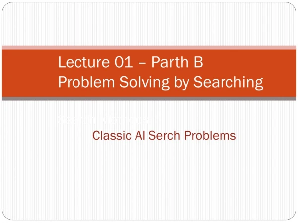 Problem Solving by Searching