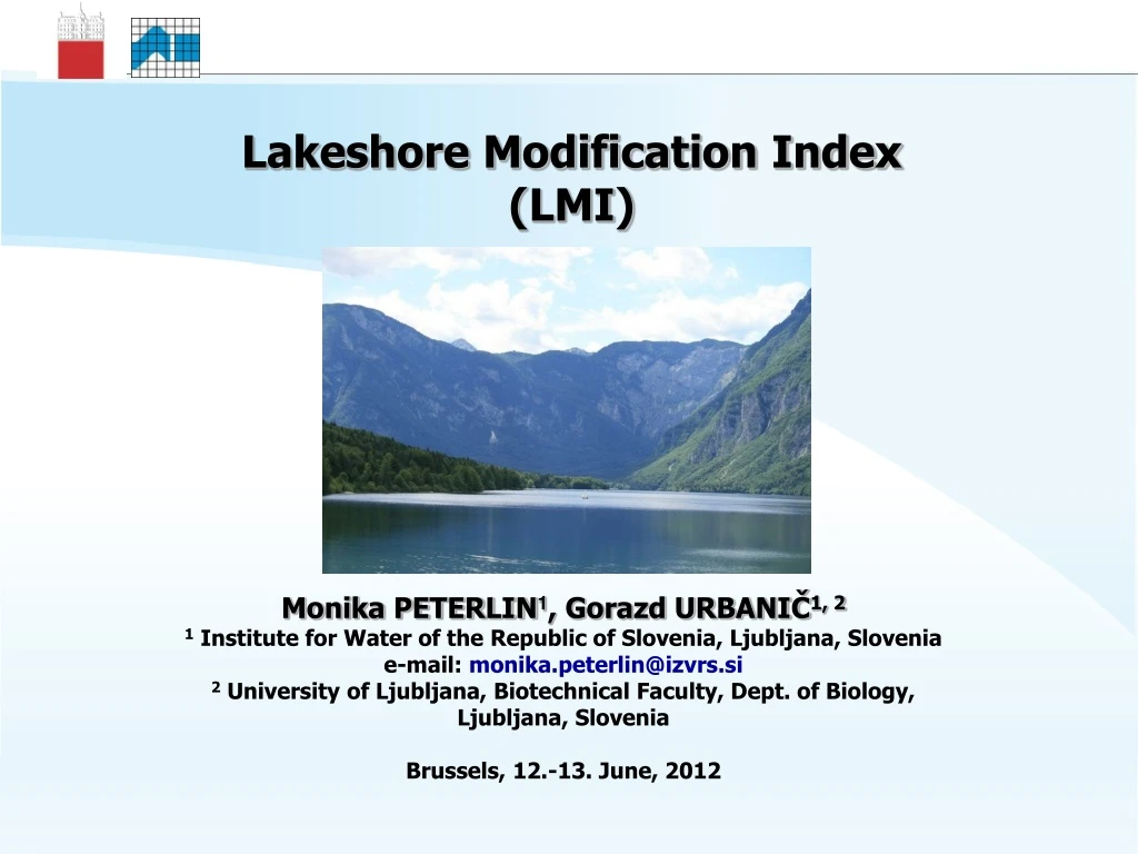 lakeshore modification index lmi
