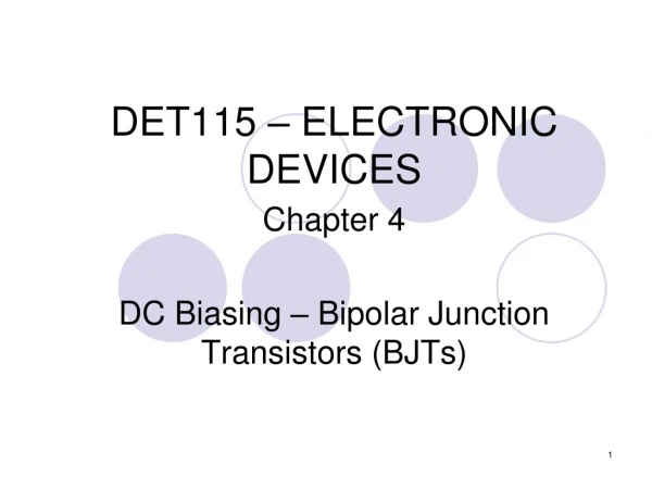 DET115 – ELECTRONIC DEVICES