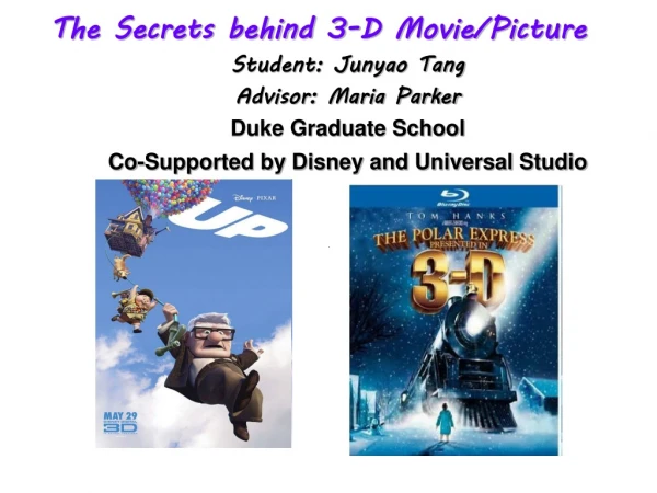 The Secrets behind 3-D Movie/Picture