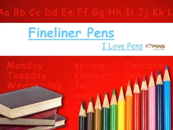 Fineliner Pens From I Love Pens