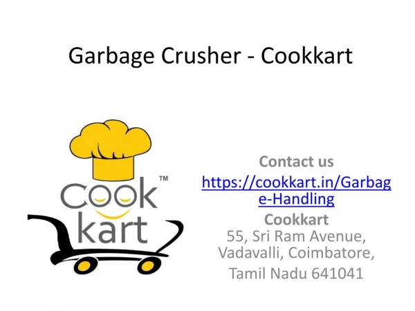 Buy Garbage Crusher at Cookkart