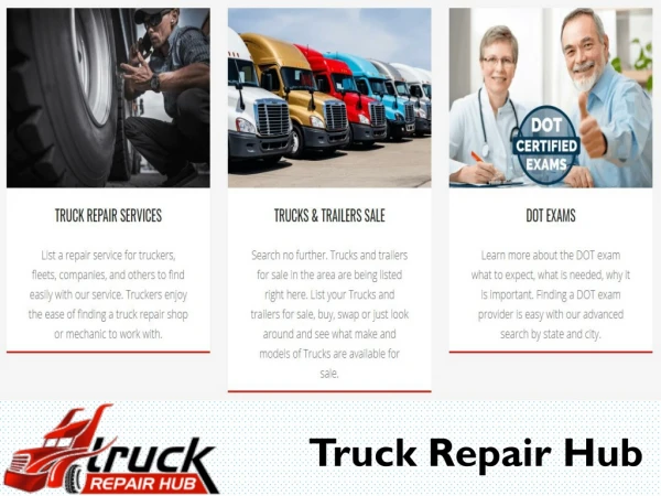 Truck Repair Hub for truck repair shops