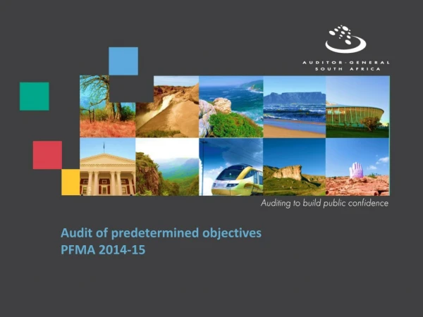 Audit of predetermined objectives PFMA 2014-15