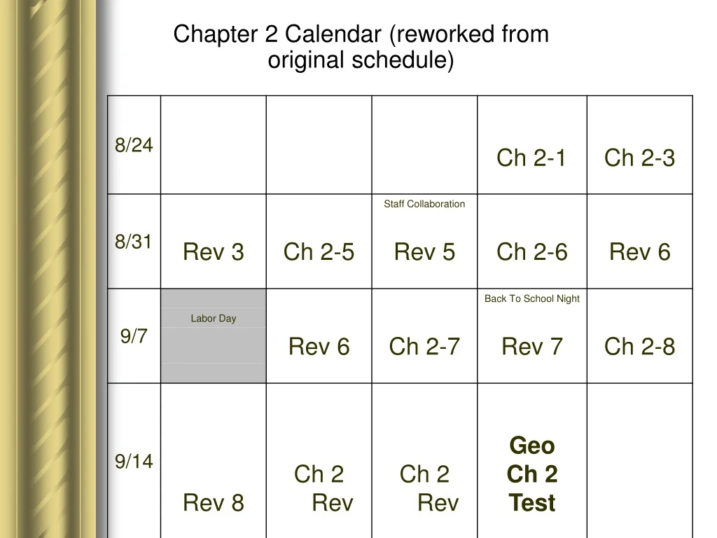 chapter 2 calendar reworked from original schedule